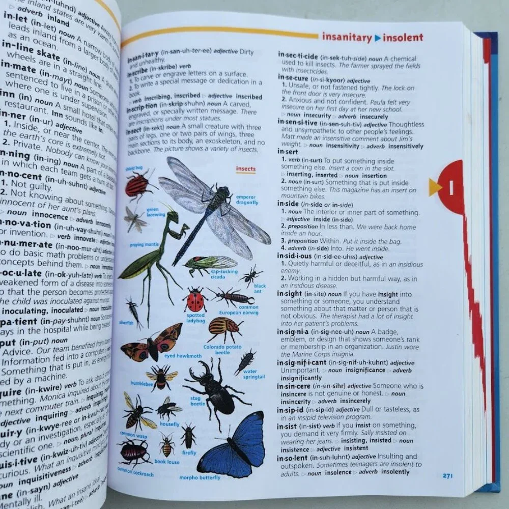 Scholastic Children's Dictionary Hardcover Book Reference Classroom Supplies Sch
